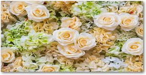 Üvegpanel konyhába Rózsa 140x70 cm Ragasztó