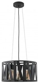 Lámpa Mennyezeti lámpatest MELODY,2782,AC220-240V,50/60Hz,3*E27, max.40W, IP20, Átmérő 40 cm, hármas, fekete