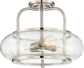 Elstead Lighting QUOIZLE QZ-TRILOGY-SFM-BN Plafonlámpa 3x60W/E27
