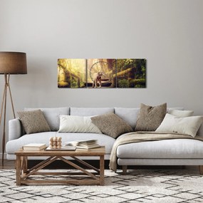 Tigris képe (órával) (90x30 cm)