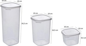 Ételtároló doboz készlet 3 x 6 db