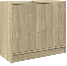 vidaXL sonoma tölgy színű szerelt fa mosdószekrény 63 x 29 x 55 cm