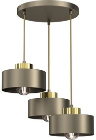 Csillár zsinóron MARTI 3xE27/15W/230V réz/arany