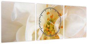 Kép - Virág (órával) (90x30 cm)
