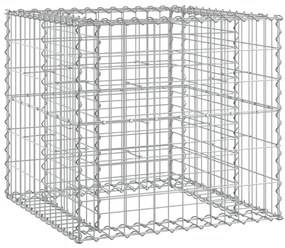 tömör impregnált fenyőfa kerti pad gabion kosárral