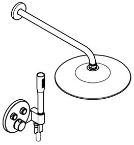 GROHE 34878000 - PRECISION SMARTCONTROL 260 mm zuhanyrendszer, fényes króm