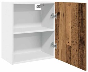 2 db antik fa színű szerelt fa függő szekrény 50 x 31 x 60 cm