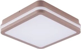 Brilagi-LED kültéri lámpatest érzékelővel BENE LED/18W/230V 21,5x21,5 cm barna IP54