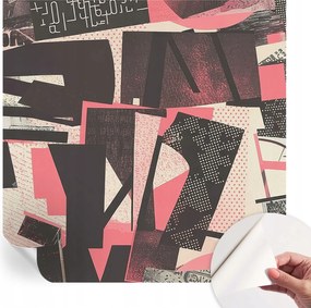 Dekoratív öntapadós fotótapéta irodába Geometrikus kollázs 250x250 cm