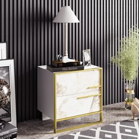 Éjjeliszekrény Polka - White