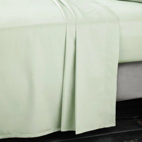 Világoszöld pamut-szatén lepedő 275x275 cm Cotton Sateen – Bianca