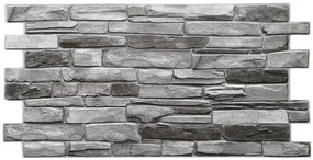 3D PVC falpanel Gray Stone Slate - szürke kő