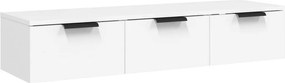 vidaXL fehér szerelt fa faliszekrény 102 x 30 x 20 cm
