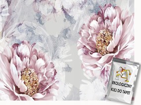 Fotótapéta Flizelina Kert Park Rózsaszín Virágok Bazsarózsa Peonie 350x250 ragasztó