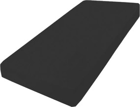 Prémium gumis jersey lepedő 150x190, 160x200x20, fekete_48, Matex