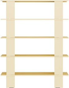 Sárga fém könyvespolc 120x156x37 cm Hes – noo.ma