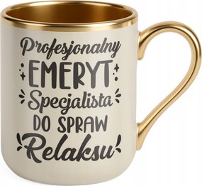 Prémium Bögre Arany Ekrü Nyugdíjas Ajándék