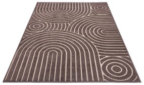 Barna szőnyeg 57x90 cm Iconic Wave – Hanse Home