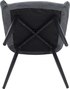 Design fotel, szürke Velvet szövet, VERIO