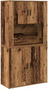 vidaXL Magasfiú Öreg fa 80 x 33 x 150 cm Faanyag
