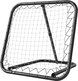HOMCOM Futball Rebounder, 78 x 84 cm-es Visszapattanó Fal, 5 Szinten Állítható, Hordozható, Visszapattanó Cél Tizenévesek Számára, Futball Edzőeszköz