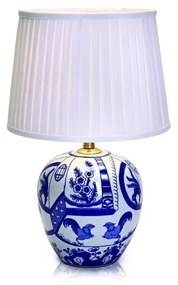 Goteborg kék-fehér asztali lámpa, magasság 48 cm - Markslöjd