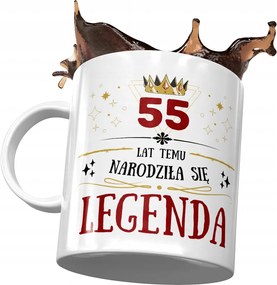 Születésnapi bögre 55 55-es 55-ös Tökéletes Ajándék Nyomtatott Fotóval