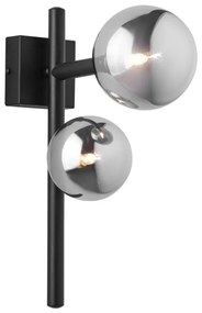 Jupiter 1909 - NEPTUN fali lámpa 2xG9/14W/230V fekete/füstszürke