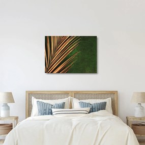 Kép levéllel (üvegen) (70x50 cm)