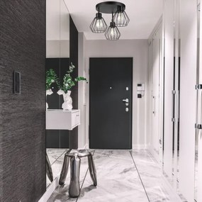 Felületre szerelhető csillár AUDREY 3xE27/60W/230V fekete