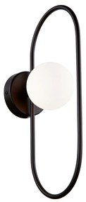 Viokef FANCY fali lámpa, fekete, G9 foglalattal, VIO-4208900