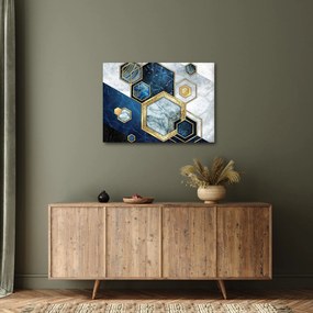 Kép - Márvány hatszögek (70x50 cm)
