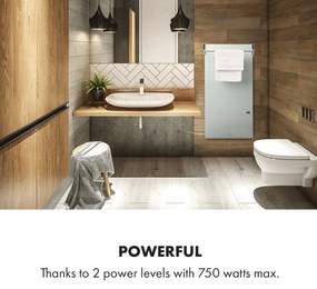 Klarstein Hot Spot Crystal Spotless Smart, infravörös hősugárzó, 750 W, alkalmazás, fehér