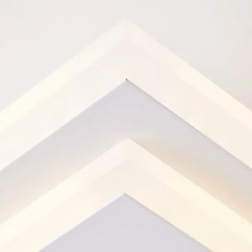 Brilliant - LED Dimmelhető lámpa IORGO LED/40W/230V 43,5x43,5 cm fehér/fekete