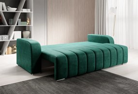 Kinyitható dívány, smaragd, PORIMA