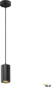 SLV 1006431 ASTO Hengeres Függesztett Lámpa Fekete GU10 IP20