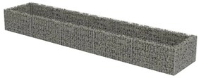 vidaXL horganyzott acél gabion magaságyás 450 x 90 x 50 cm