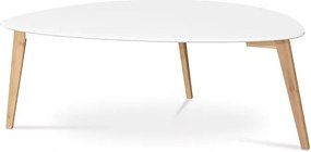 Háromlábú dohányzóasztal fehér színben, 120x60x45 cm méretben AF-1184