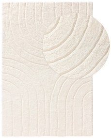 Shaggy rug Emy Cream 15x15 cm Sample