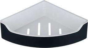 Aqualine Samba Sarok zuhanypolc, 218x63x218mm, fekete SB209