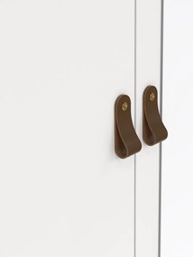 Fehér ruhásszekrény tükörrel 150x199x58 cm Madrid – Tvilum