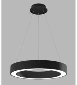 LED2 - LED Dimmelhető csillár zsinóron SATURN LED/50W/230V 3000K/4000K fekete
