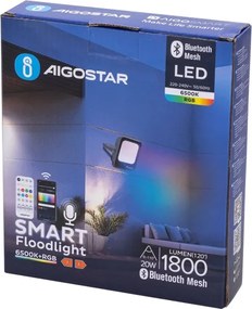 Aigostar - LED RGBW Reflektor MESH LED/20W/230V 6500K IP65 + + távirányító