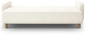 Krémszínű kinyitható tárolóhelyes kanapé 231 cm Elen – Micadoni
