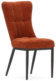 Terrakotta színű étkezőszék szett 2 db-os Damon – Marckeric