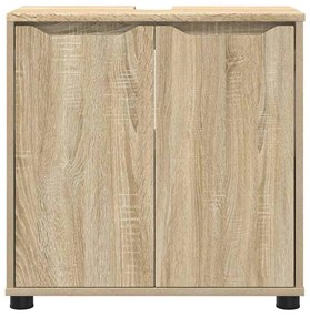 Fürdőszoba mosdószekrény Sonoma tölgy 60 x 30 x 60 cm Faanyag