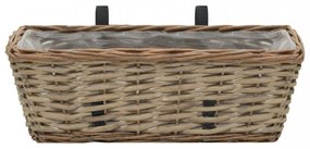2 db fonott virágtartó PE béléssel 40 cm