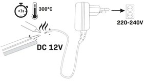 LED szalag NEON 5 m LED/27W/12V 4000K IP65