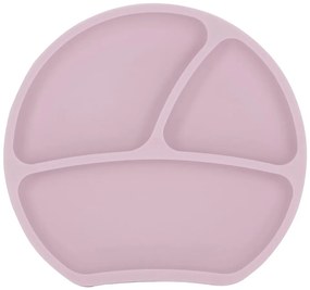 Világos rózsaszín szilikon gyerek tányér 19x20,5 cm – Kindsgut