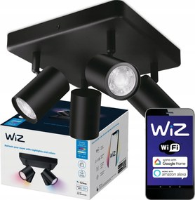 Mennyezeti Led reflektor Spot 4x 5W Fehér Rgb Smart WiFi WiZ